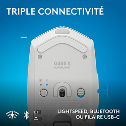 Logitech G G305 X Superlight (Blanc) pas cher