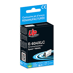 UPrint E-604XLC Cartouche compatible Epson T604XL (Cyan) - Cartouche d'encre compatibles Epson T604XL Cyan