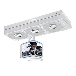 Lian Li Hydroshift II OLED Curved 360P28 (Blanc) Kit de Watercooling 360 mm pour processeur avec pompe et écran OLED incurvé 2K