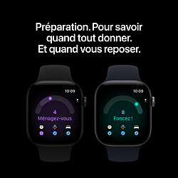 Avis Apple Watch Series 12 GPS 46 mm Aluminium Bronze sombre Bracelet Sport Olive S/M