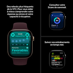 Acheter Apple Watch Series 12 GPS + Cellular 42 mm Céramique Blanc nacré Bracelet Sport Sable S/M