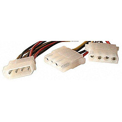 Dédoubleur d'alimentation Molex vers Molex + Molex Dédoubleur d'alimentation Molex vers Molex + Molex