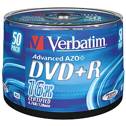 Verbatim DVD+R 4.7 Go 16x (par 50, spindle)