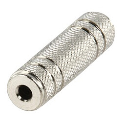 Coupleur métal Jack 3.5 mm femelle/femelle