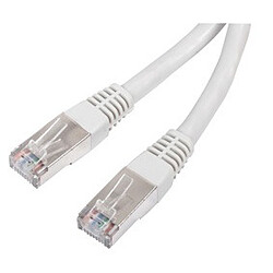 Câble RJ45 catégorie 6 S/FTP 0.5 m (Beige)