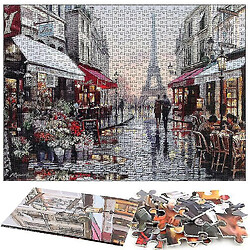 Acheter Universal 1000 pièces rue des fleurs de paris puzzle bricolage puzzle jouets assemblage photo deco