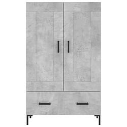 Acheter vidaXL Buffet haut gris béton 69,5x31x115 cm bois d'ingénierie