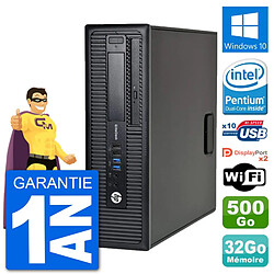 PC HP EliteDesk 800 G1 Intel G3220 RAM 32Go Disque Dur 500Go Windows 10 Wifi · Occasion 