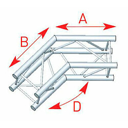 57ASC3025 / Angle 2 départs 0m50 x 0m50 ASD