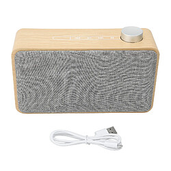 ComfortXL Enceinte bluetooth en bois portable, enceinte bluetooth sans fil, prend en charge la carte mémoire usb aux mp3