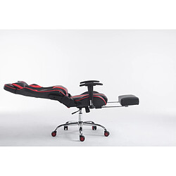 Non Chaise de bureau Racing Limit V2 en cuir artificiel avec repose-pieds pas cher