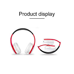 Avis Wewoo Casque sans fil Sport pliant Stéréo Musique Bluetooth Téléphones Écouteurs Prise en charge Carte TF (Rouge)