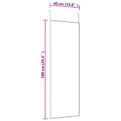 Avis vidaXL Miroir de porte Doré 40x100 cm Verre et aluminium