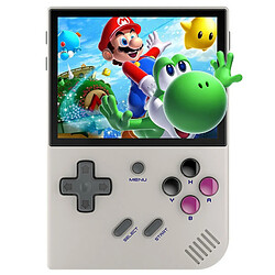 ANBERNIC Console de jeu RG35XX Plus, carte TF 64 Go avec plus de 5 000 jeux – Gris