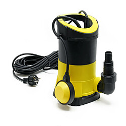 Helloshop26 Pompe pour eaux usées 5000l/h 250 watts pompe submersible construction drainage jaune 16_0000616