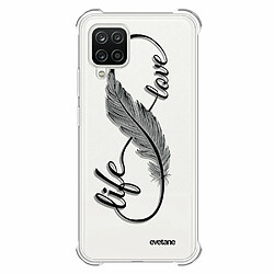 Evetane Coque Samsung Galaxy A12 silicone anti-choc souple angles renforcés transparente Coque Samsung Galaxy A12 anti-choc souple angles renforcés transparente Love Life Evetane.