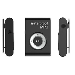 Wewoo Lecteur MP3 IPX8 de musique avec clips et écouteursSupport FMMémoire 8 Go noir