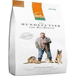 Croquettes Bio Volaille Defu Chien Senior - 12,5kg 