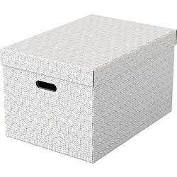 Esselte Boîte de rangement Home L, set de 3, blanc ()