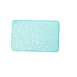 LUUCOZK Tapis de bain antidérapants absorbants à séchage rapide, décoration de salle de bain, nouveau bleu-40x60cm