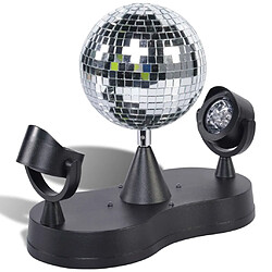 Party Fun Lights Lampe disco 2 spots avec boule à facettes