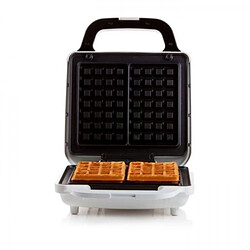 Machine a Gaufre - Gaufrier Electrique DOMO DO9222W - - 900W - 4x7 cm - Revetement anti-adhésif - Thermostat réglable - Safety lock