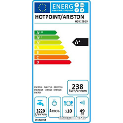 Acheter Lave-vaisselle Hotpoint Ariston HSIE2B19 (45 cm, 10 cts, Tout intégré)