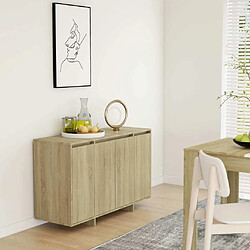 Maison Chic Buffet,Meuble de Rangement,commode pour salon,Cuisine chêne sonoma 120x41x75 cm bois d'ingénierie -MN45625