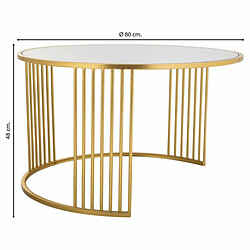 Avis Table Basse Alexandra House Living Or Fer Miroir Bois MDF 80 x 48 x 80 cm