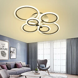 Plafonnier LED décoratif 51 W plafonnier blanc moderne cercles chambre bureau salle de réception rendement 230 V 6000K Plafonnier LED décoratif 51 W plafonnier blanc moderne cercles chambre bureau salle de réception haut rendement 230 V 6000K