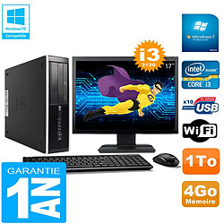 PC HP Compaq Pro 6300 SFF I3-2120 4Go 1To Graveur DVD Wifi W7 Ecran 17" · Occasion 