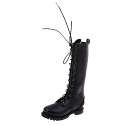 Acheter Bottes En Cuir PU à L'échelle 1: 6 Chaussures Pour Hommes Pour Figurine D'action Soldat 12 Pouces Noir