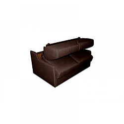 Acheter Inside 75 Canapé lit 2-3 places LUNA convertible EXPRESS 120cm microfibre marron matelas 16 cm