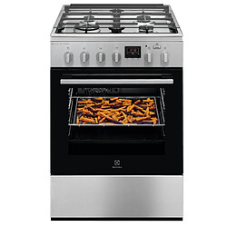 Cuisinière gaz 58l 4 feux inox - LKK664200X - ELECTROLUX