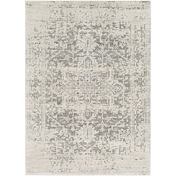 Surya JULIETTE - Tapis vintage, Anthracite, Gris clair et Beige - 200x274cm