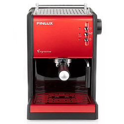 Finlux FEM-1691, IMPRESSION RED Espressor, 1100 W, fonction cappuccino, 15 Bar, Rouge/Noir