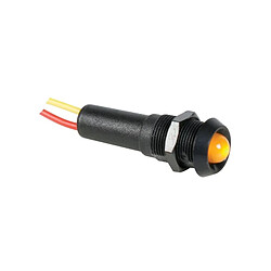 Perel Voyant led jaune 24v - boitier noir 