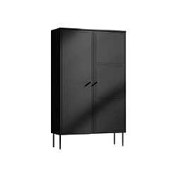 Bestmobilier Lavaggi - buffet haut - noir - 166 cm Lavaggi - buffet haut - noir - 166 cm - Noir