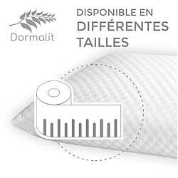 Acheter Dormalit Oreiller Confort 12 CM 80x35 - Mousse à mémoire de forme. Déhoussable. Ergonomique