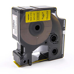 Cassette à ruban vhbw 19 mm pour Dymo LabelManager 450, 450D, 500, 500TS, PC II . Remplace: Dymo D1, 45808.