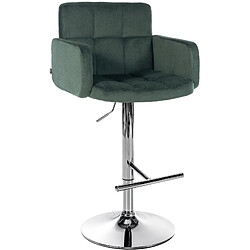 Non Tabouret de bar Los Angeles velours chrome