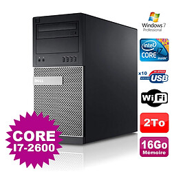 PC Tour Dell Optiplex 990 MT I7-2600 3.4GHz 16Go Disque 2000Go Graveur Wifi W7 · Occasion 