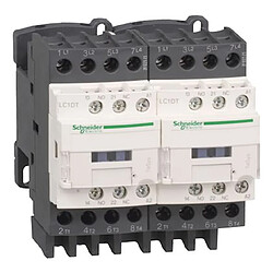 contacteur inverseur - tesys d - 25a - 4 pôles - 1f+1o - 48v ac - schneider electric lc2dt25e7 