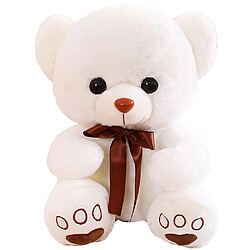 Universal 13,8 pouces mignon arc peluche jouet jouet ours en peluche, jolie décoration (blanc) 