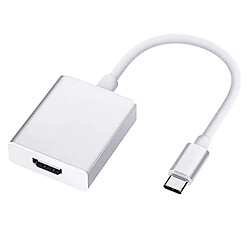 iLike HD2 USB-C Plug to HDMI 4K Femelle Audio & Vidéo Câble Adaptateur 10 cm - Convertisseur Blanc 