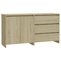 Maison Chic Ensemble de 2 Buffets,commode,console pour rangement Chêne sonoma Bois d'ingénierie -MN84064