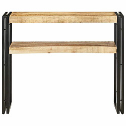 Maison Chic Table console | Meuble d'entrée | Table d'appoint 90x30x75 cm Bois de manguier brut -GKD58569