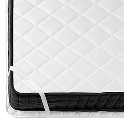 Beliani Coton ciré Surmatelas 160 x 200 cm Tailles Différentes pas cher