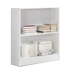 Pegane Etagère de 2 tablettes coloris Blanc - longueur 82 x profondeur 33 x hauteur 90 cm 