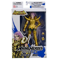 BANDAI Anime Heroes - Saint Seiya, les Chevaliers du Zodiaque - Figurine Anime heroes 17 cm - Aries Mu